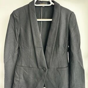 Women's Wool Black Blazer